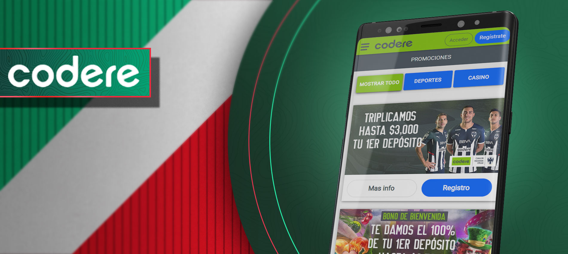 Codere es una de las mejores aplicaciones entre todas las aplicaciones de apuestas mexicanas por la versión appteca.app4citizens.