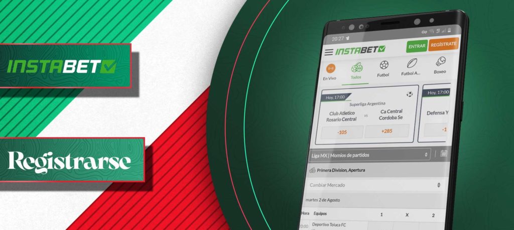 Cómo registrarse en la aplicación móvil de Instabet en México